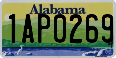 AL license plate 1AP0269