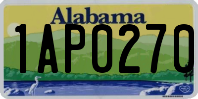 AL license plate 1AP0270