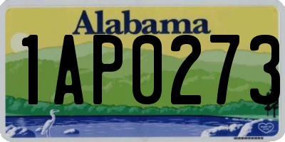 AL license plate 1AP0273