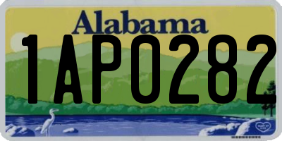 AL license plate 1AP0282