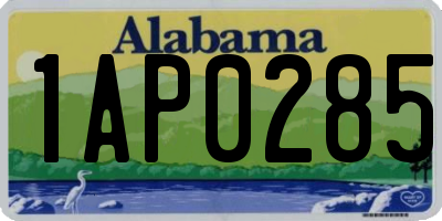 AL license plate 1AP0285