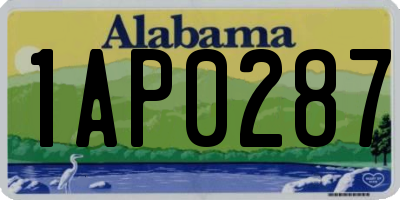 AL license plate 1AP0287
