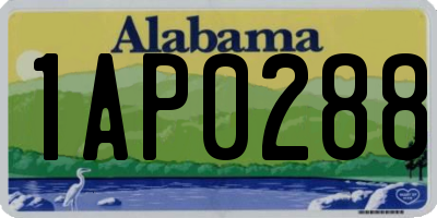AL license plate 1AP0288