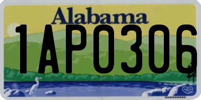 AL license plate 1AP0306