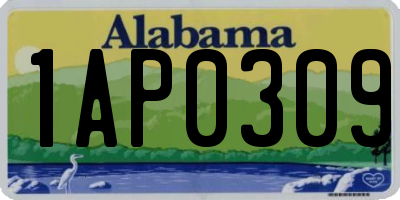 AL license plate 1AP0309