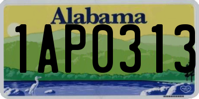 AL license plate 1AP0313