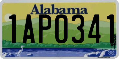 AL license plate 1AP0341