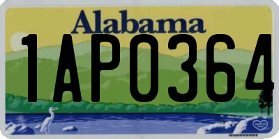 AL license plate 1AP0364