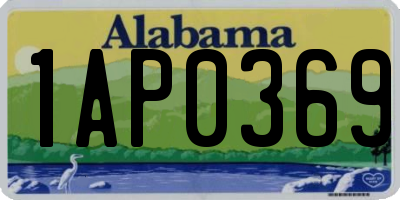AL license plate 1AP0369