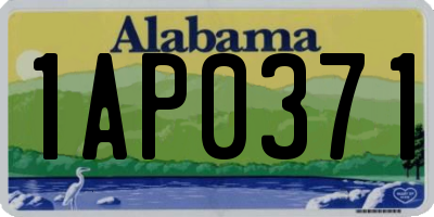 AL license plate 1AP0371