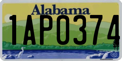 AL license plate 1AP0374