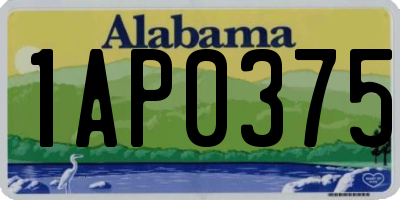 AL license plate 1AP0375