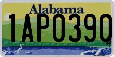 AL license plate 1AP0390