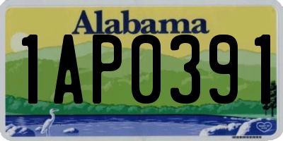 AL license plate 1AP0391