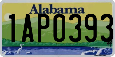 AL license plate 1AP0393