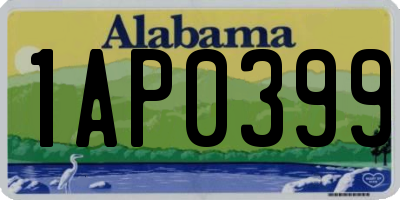 AL license plate 1AP0399