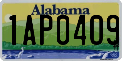 AL license plate 1AP0409