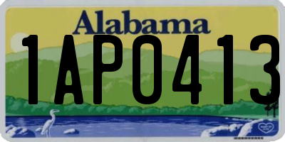 AL license plate 1AP0413