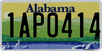 AL license plate 1AP0414