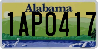 AL license plate 1AP0417