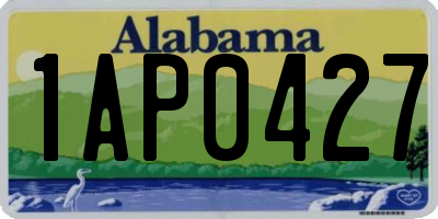 AL license plate 1AP0427