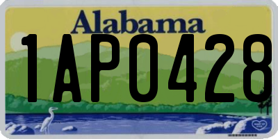 AL license plate 1AP0428