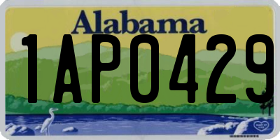 AL license plate 1AP0429