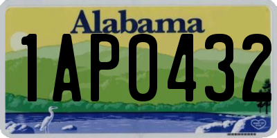 AL license plate 1AP0432