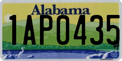 AL license plate 1AP0435