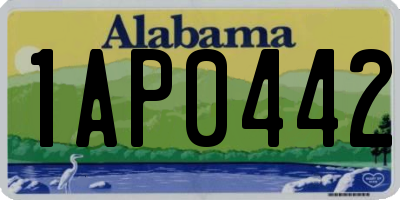 AL license plate 1AP0442