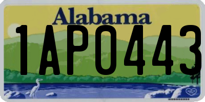 AL license plate 1AP0443