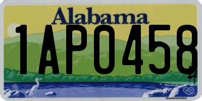 AL license plate 1AP0458