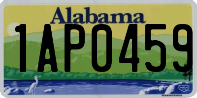 AL license plate 1AP0459