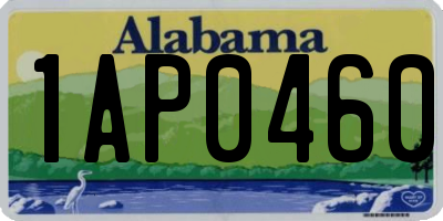 AL license plate 1AP0460