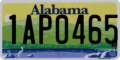 AL license plate 1AP0465