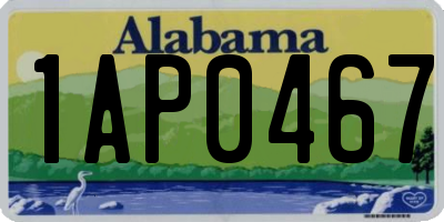 AL license plate 1AP0467
