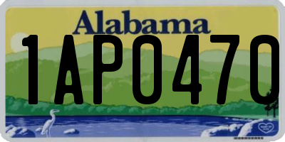 AL license plate 1AP0470
