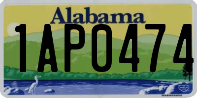 AL license plate 1AP0474