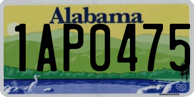 AL license plate 1AP0475