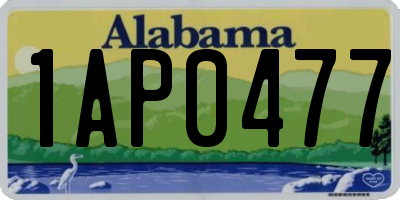AL license plate 1AP0477