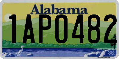 AL license plate 1AP0482
