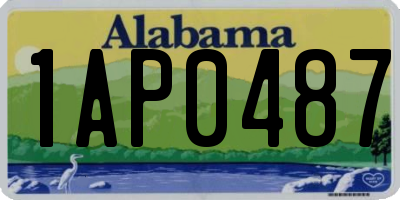 AL license plate 1AP0487
