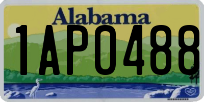 AL license plate 1AP0488