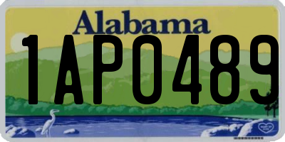AL license plate 1AP0489