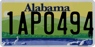 AL license plate 1AP0494