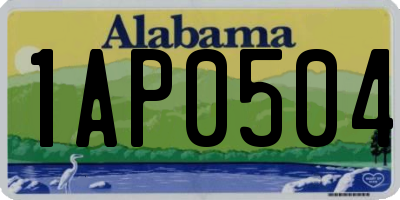 AL license plate 1AP0504