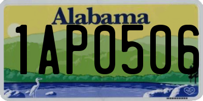 AL license plate 1AP0506