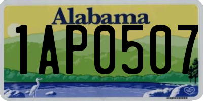 AL license plate 1AP0507