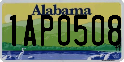 AL license plate 1AP0508