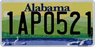 AL license plate 1AP0521